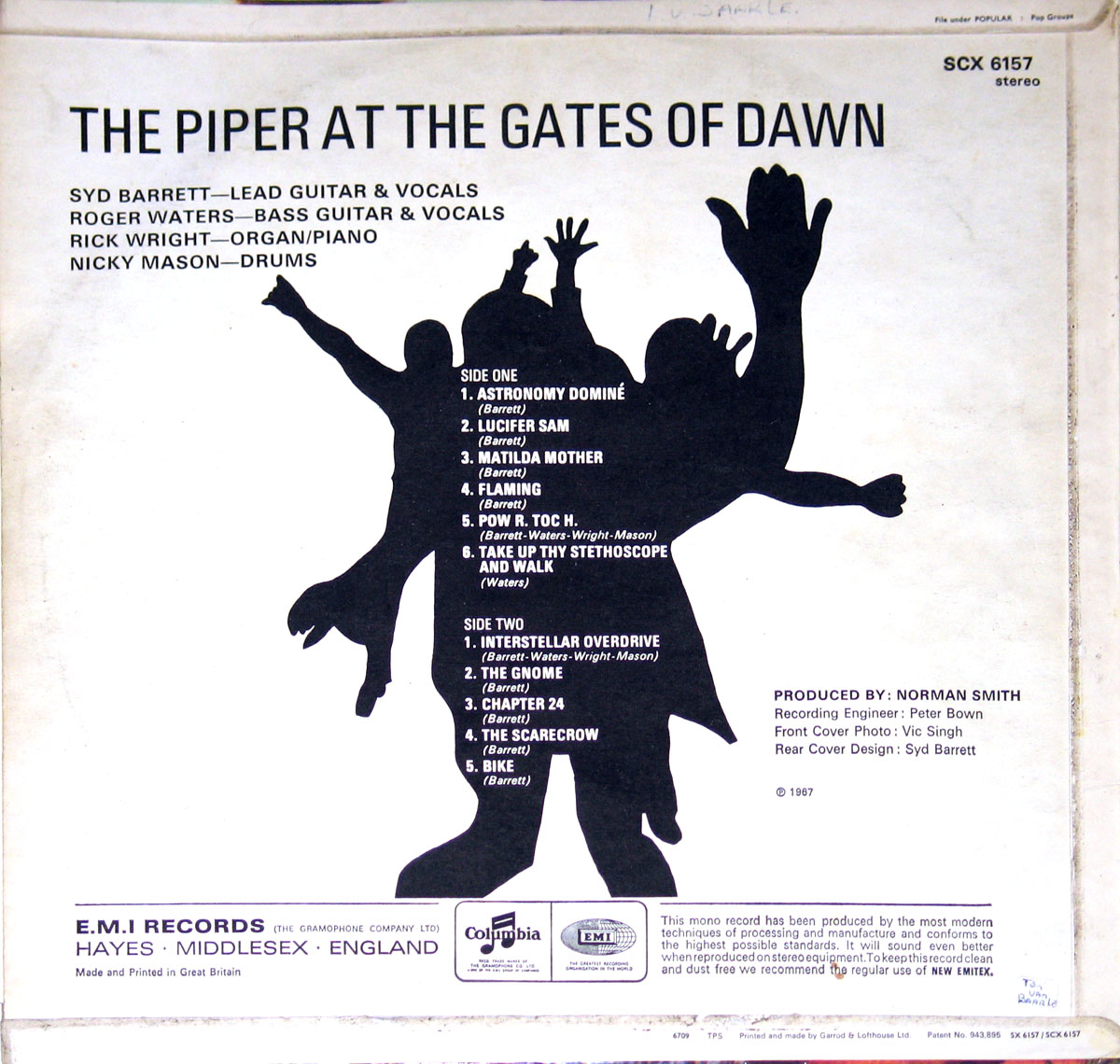 High Resolution Photo #2 PINK FLOYD Piper Gates UK3 